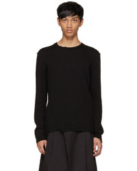 Isabel Benenato Black Contrast Sweater