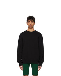 Dries Van Noten Black Cotton Knit Sweater