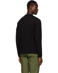 Stone Island Black Cotton Sweater