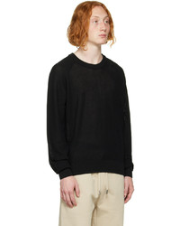 AMI Alexandre Mattiussi Black Cotton Sweater