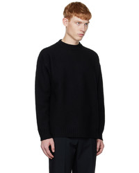 Jil Sander Black Crewneck Sweater