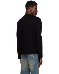 Courrèges Black Crewneck Sweater