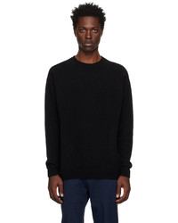 Sunspel Black Crewneck Sweater