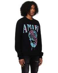 Amiri Black Crystal Ball Sweater