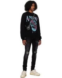 Amiri Black Crystal Ball Sweater