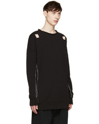 Damir Doma Black Cut Out Syliam Pullover