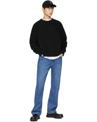 Wooyoungmi Black Diagonal Sweater