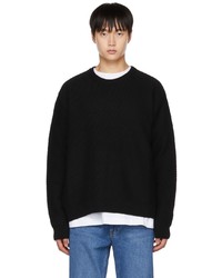 Wooyoungmi Black Diagonal Sweater