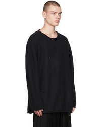 Undercover Black Distressed Sweater