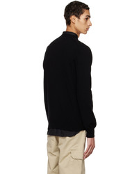 Comme Des Garcons Play Black Double Heart Sweater