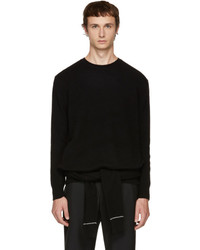 Neil Barrett Black Double Sleeve Wrap Sweater