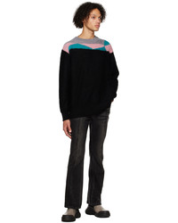 C2h4 Black Ellipse Sweater
