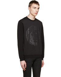 Versus Black Embossed Lion Sweatshirt