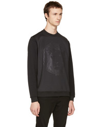 Versus Black Embossed Lion Sweatshirt