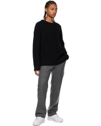 Helmut Lang Black Embroidered Sweater