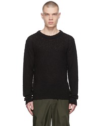 AMOMENTO Black Fancy Pullover Sweater
