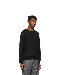 Balenciaga Black Fine Wool Bb Sweater