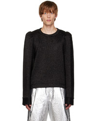 Dries Van Noten Black Glitter Sweater