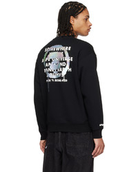 AAPE BY A BATHING APE Black Graphic Sweater