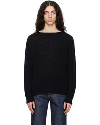 Auralee Black Hard Twist Sweater
