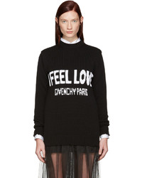 Givenchy Black I Feel Love Sweater