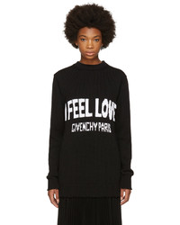 Givenchy Black I Feel Love Sweater