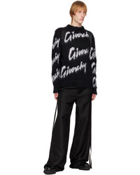 Givenchy Black Intarsia Sweater