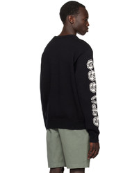 Stussy Black Intarsia Sweater
