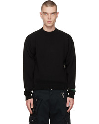 Reese Cooper®  Black Intarsia Sweater