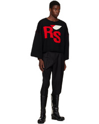 Raf Simons Black Jacquard Rs Sweater