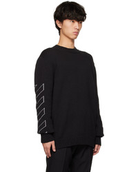 Off-White Black Jacquard Sweater