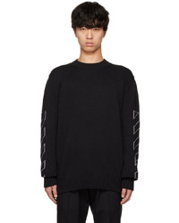 Off-White Black Jacquard Sweater