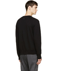 rag & bone Black Jersey Sweatshirt