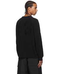 Y-3 Black Knit Crew Sweater
