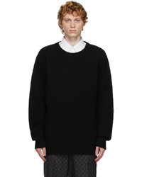 Dries Van Noten Black Knit Lambswool Sweater