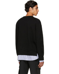 Juun.J Black Knit Patched Sweater