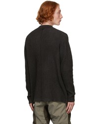 The Viridi-anne Black Knit Spray Pigt Sweater