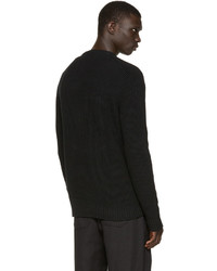 Pierre Balmain Black Knit Sweater