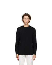 Moncler Black Knit Wool And Cashmere Sweater