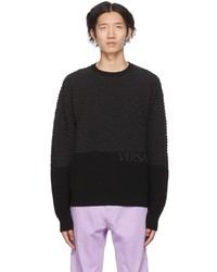 Versace Black La Greca Sweater