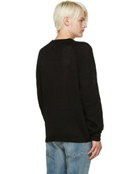 Fanmail Black Linen Sweater