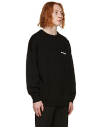 Vetements Black Logo Sweater