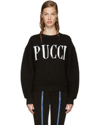 Emilio Pucci Black Logo Sweater