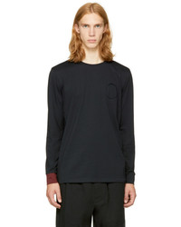 3.1 Phillip Lim Black Long Sleeve Double T Shirt
