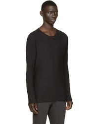 Nude:mm Black Long Sleeve T Shirt