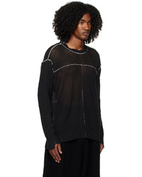 The Viridi-anne Black Loose Sweater