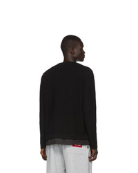 Moncler Black Maglione Tricot Girocollo Sweater
