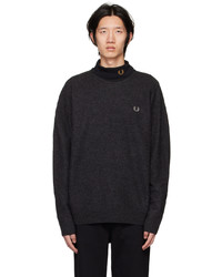 Fred Perry Black Marled Sweater