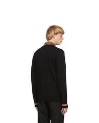 Burberry Black Merino Icon Stripe Paradise Sweater