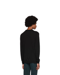 Norse Projects Black Merino Light Sigfred Sweater